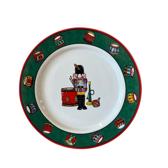 4 VTG Holiday Spirit Nutcracker Salad Plates Intl Tableworks Bob Timberlake - Picture 2 of 15
